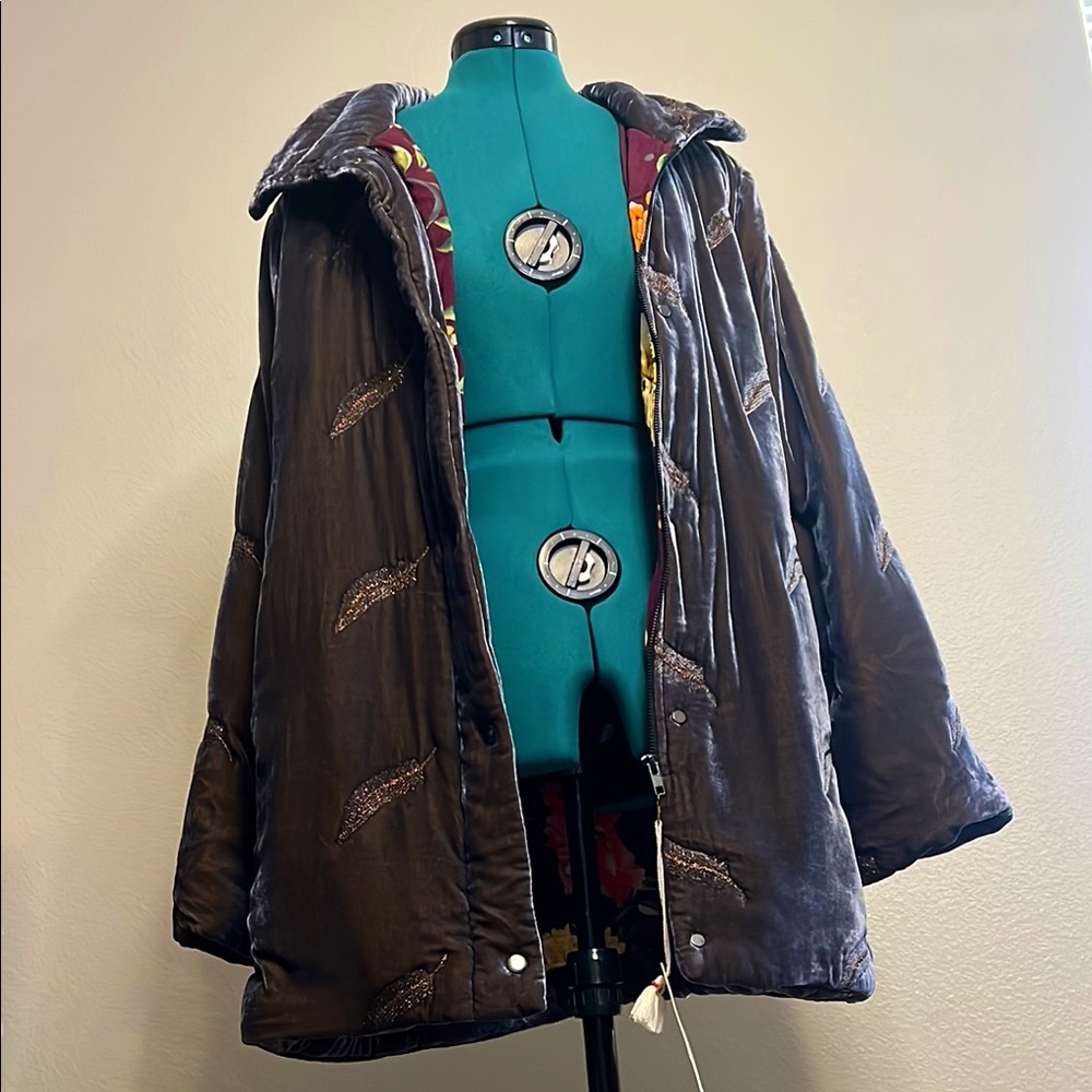 BRAND NEW Johnny Was Velvet Puffer Jacket